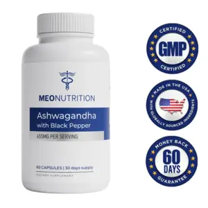 Meo Nutrition Ashwagandha bottle